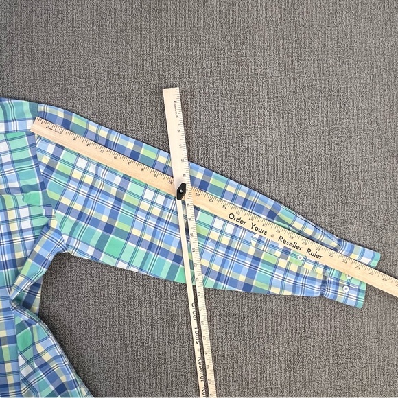 Southern Tide Shirt Large Button Up Plaid Long Sleeve Tailored Fit Preppy Men - Picture 13 of 15